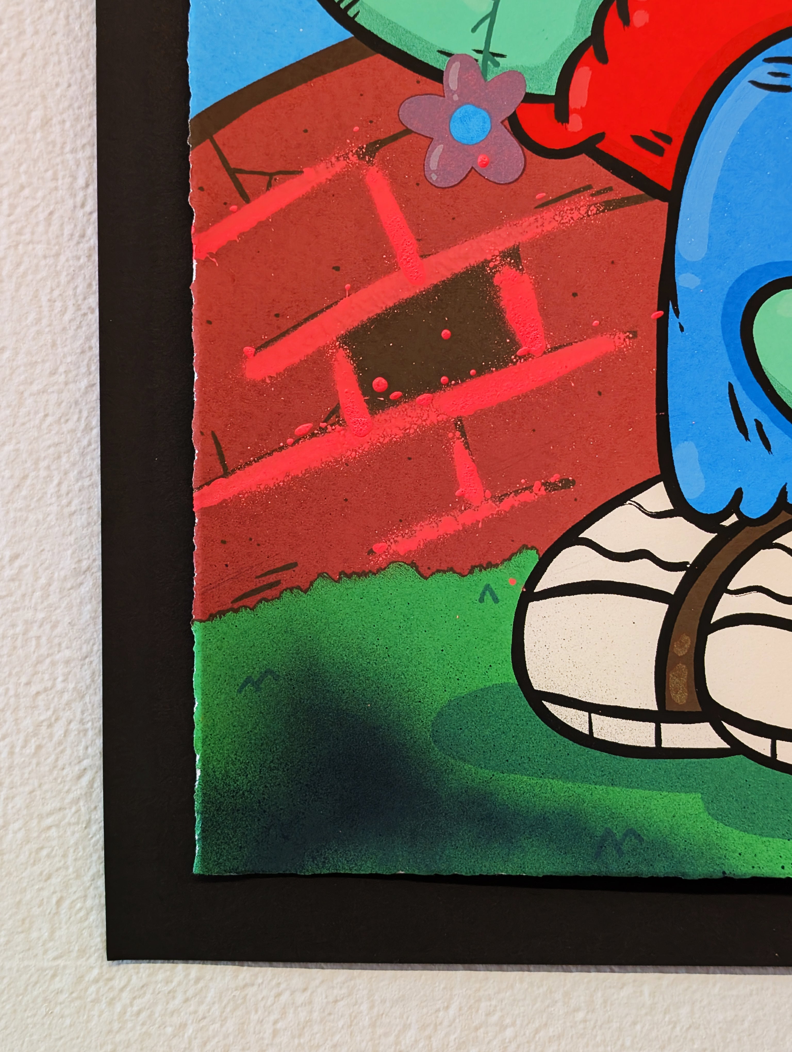 "YOU CAN REST HERE" (hand embellished 2) by Clue