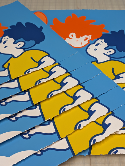 "Up We Go" Print Edition by Raki