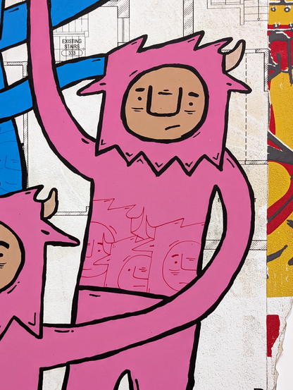 "Outside" by Penny Pinch (Hand Embellished 3)