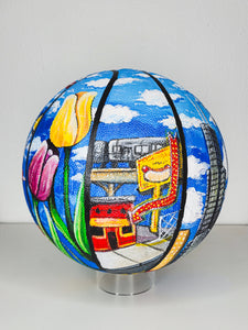 "City in a Cloud" Basketball by Morgan Nicolette
