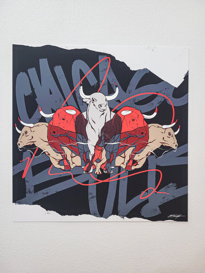 "Bulls" Print by Chuck Styles