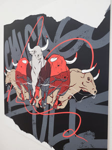"Bulls" Print by Chuck Styles