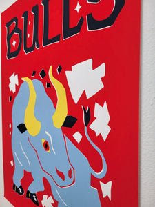 "Charging Bull" Print by Stevie Shao