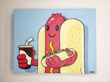 Load image into Gallery viewer, &quot;Portrait Of My Wife As A Hotdog (She Loves Hotdogs)&quot; by Shawnimals
