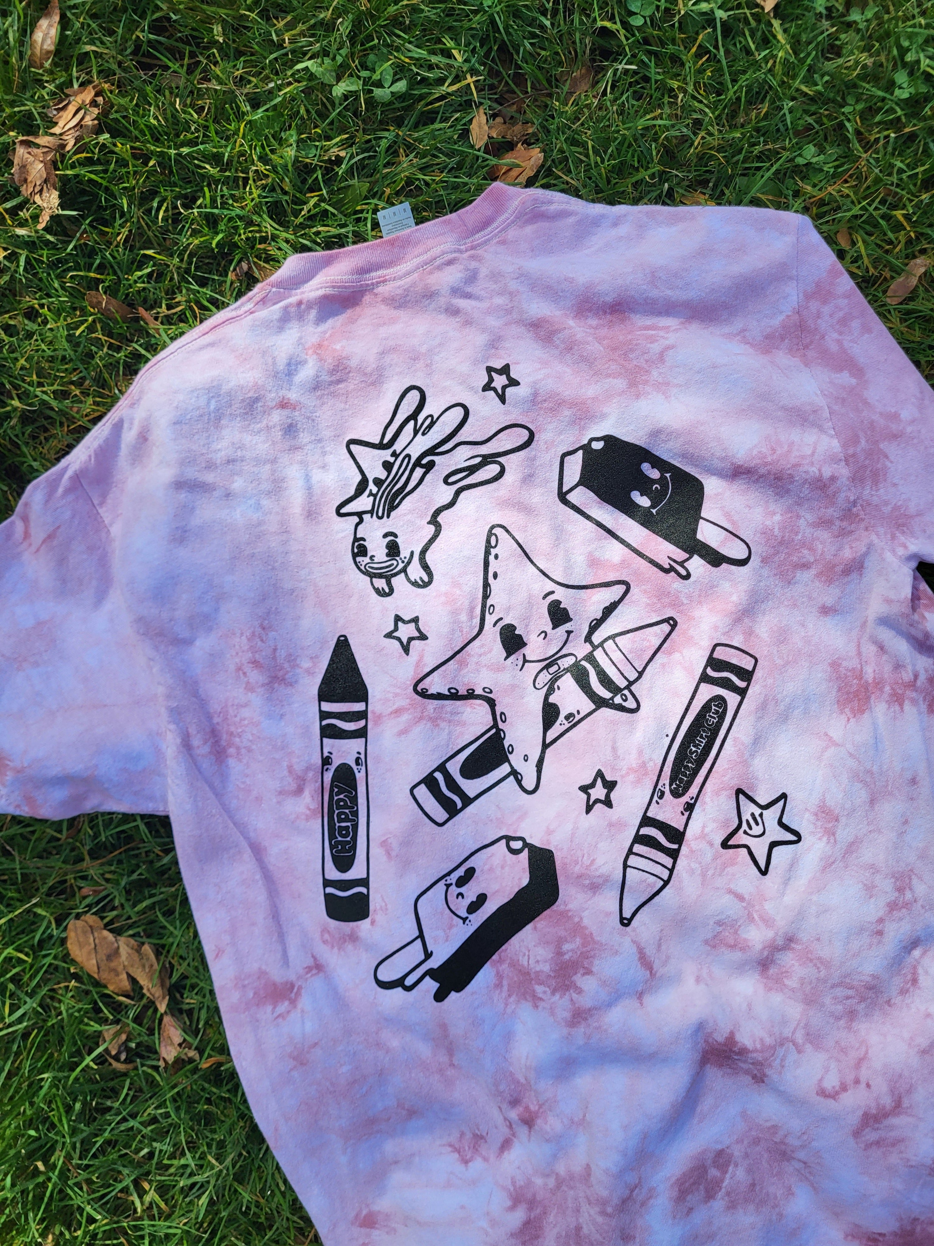 "Happy Shirt Club Tie Die T-Shirt" By Elloo