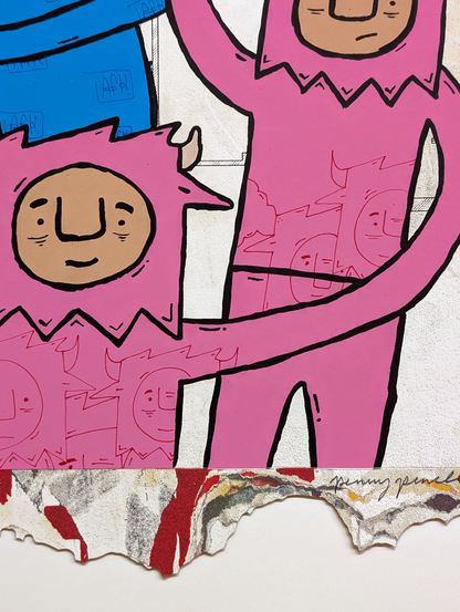 "Outside" by Penny Pinch (Hand Embellished 2)