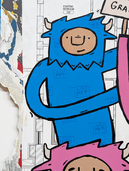 "Outside" by Penny Pinch (Hand Embellished 2)