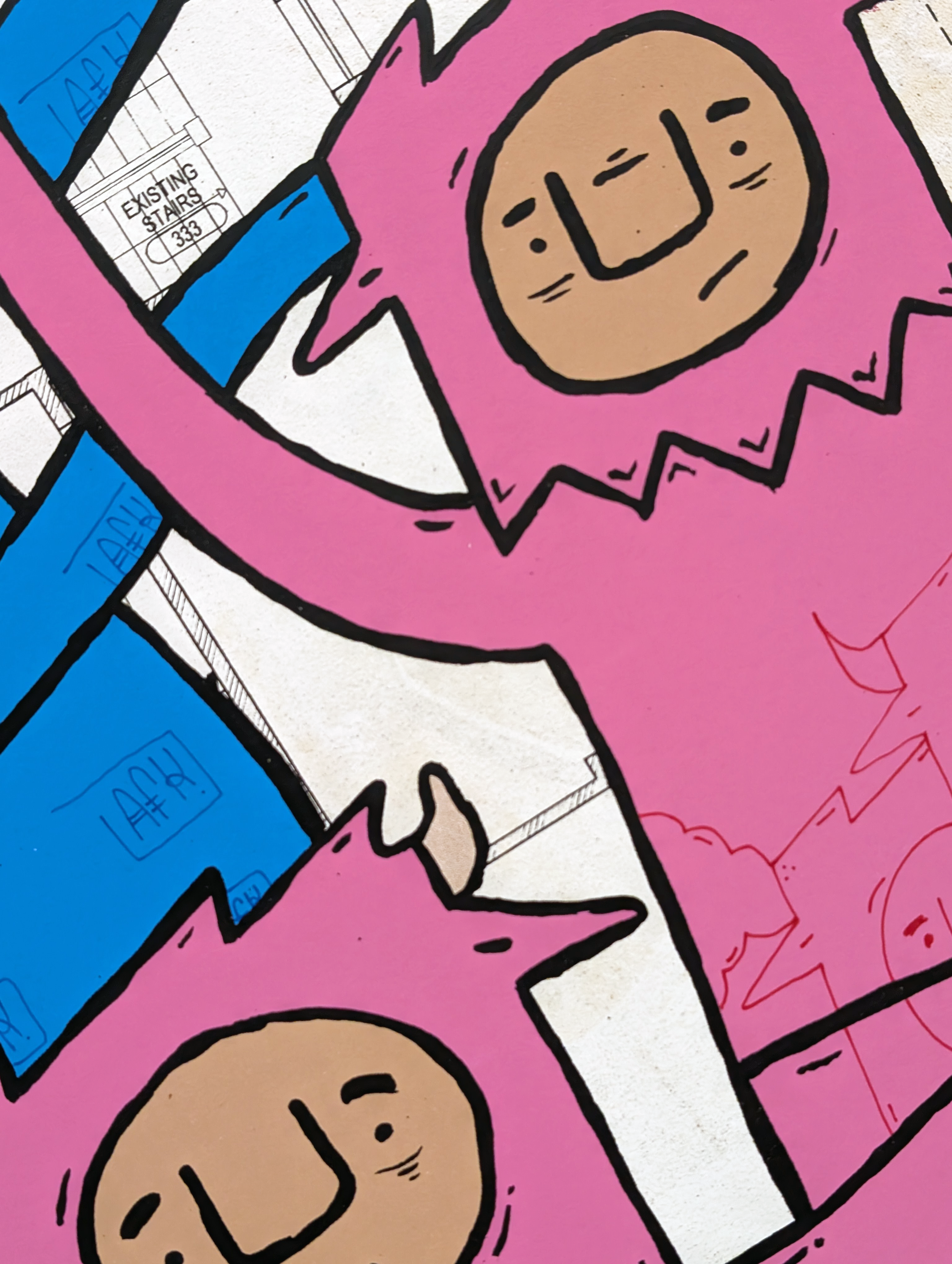 "Outside" by Penny Pinch (Hand Embellished 2)