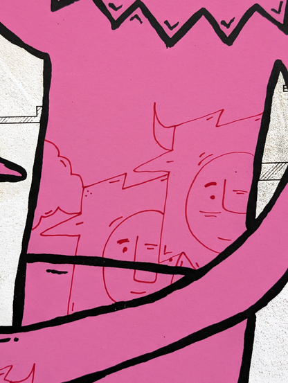 "Outside" by Penny Pinch (Hand Embellished 2)