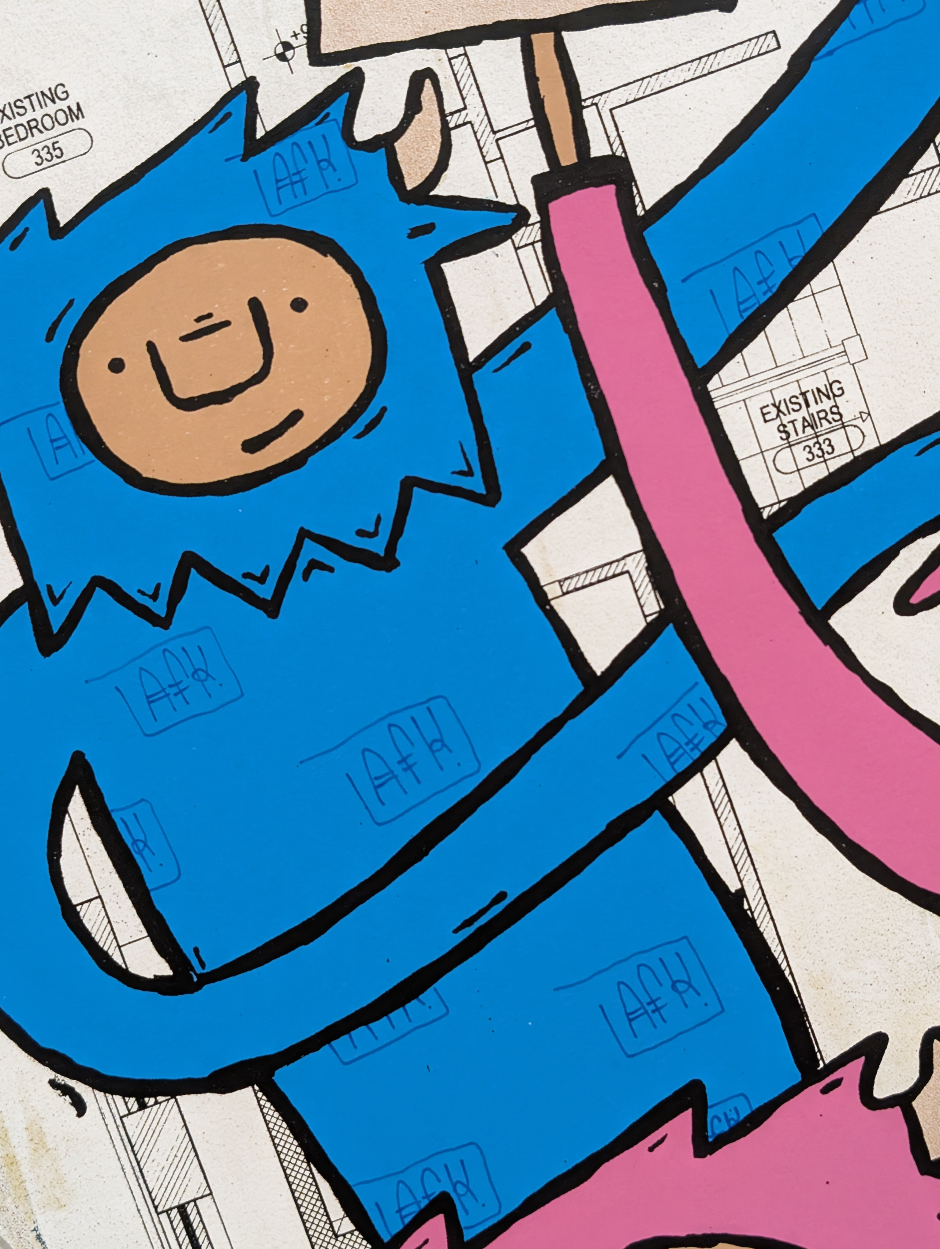 "Outside" by Penny Pinch (Hand Embellished 2)