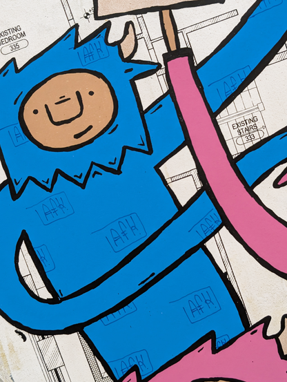 "Outside" by Penny Pinch (Hand Embellished 2)