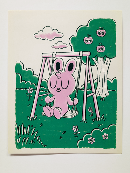 "Swing Set" Art Print by Blake Jones
