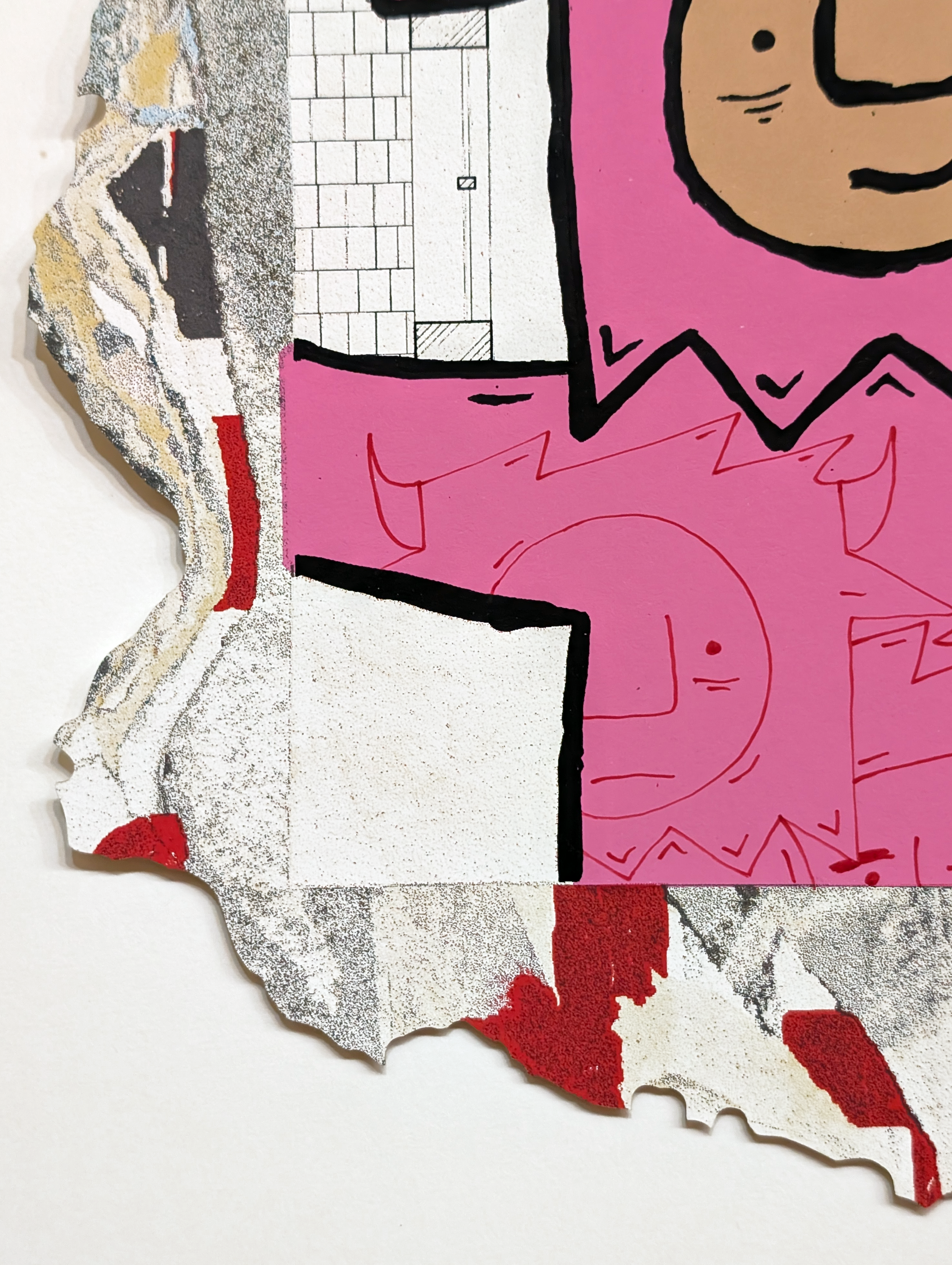 "Outside" by Penny Pinch (Hand Embellished 2)