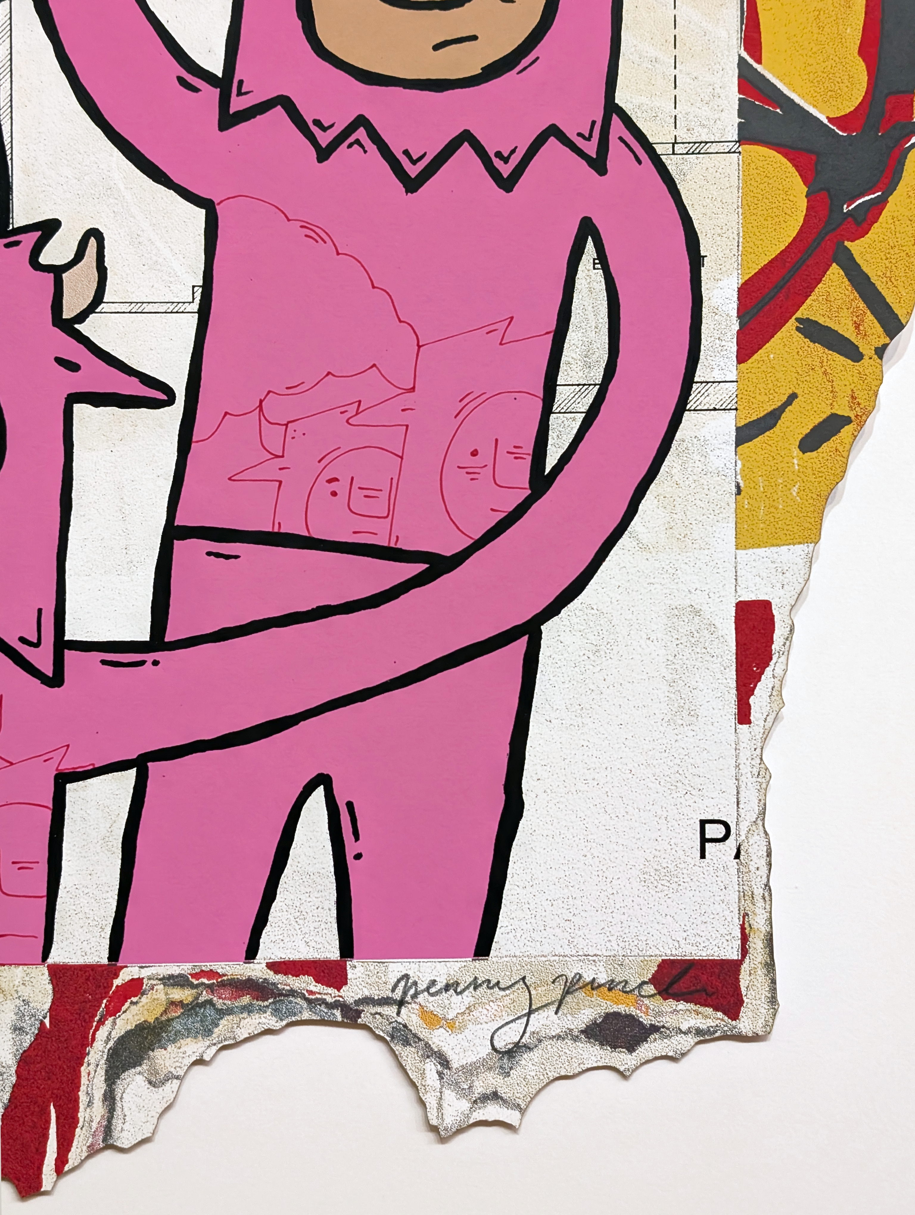 "Outside" by Penny Pinch (Hand Embellished 1)