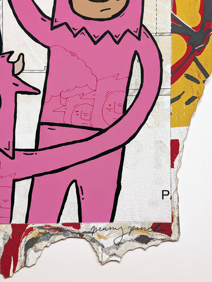 "Outside" by Penny Pinch (Hand Embellished 1)