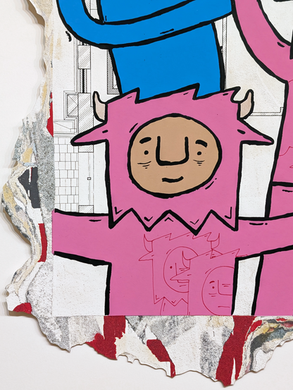 "Outside" by Penny Pinch (Hand Embellished 1)