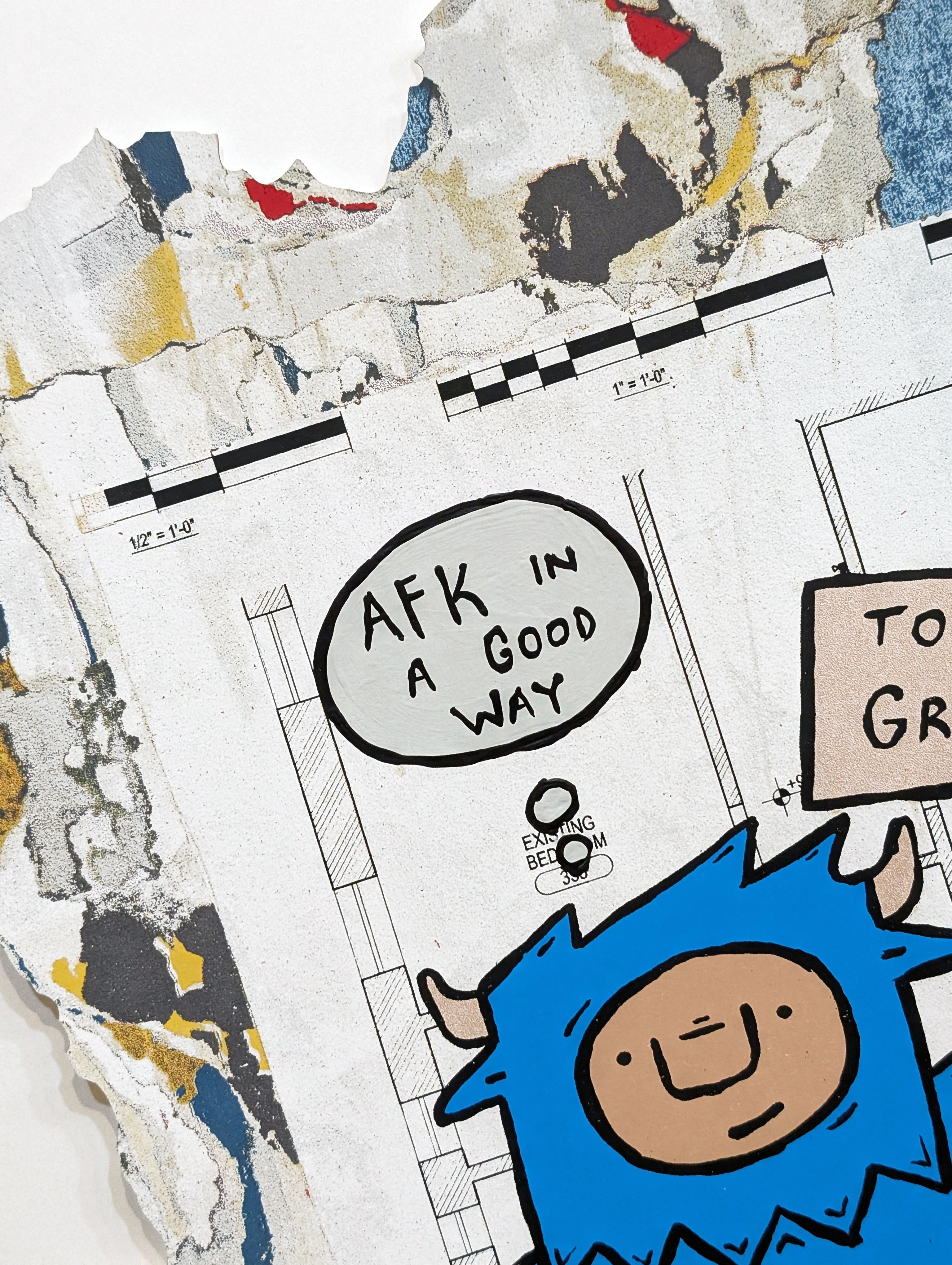 "Outside" by Penny Pinch (Hand Embellished 1)