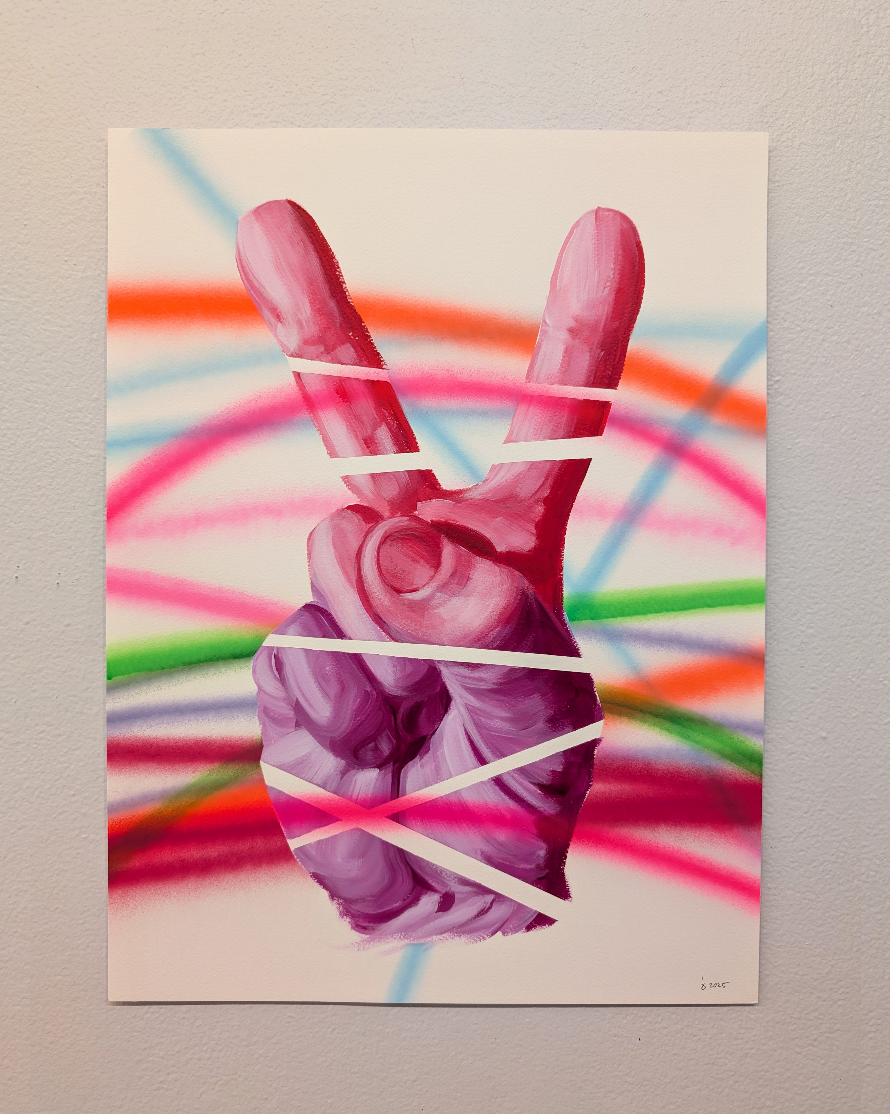"PEACE OUT" (Original 1) by Jeff Zimmermann