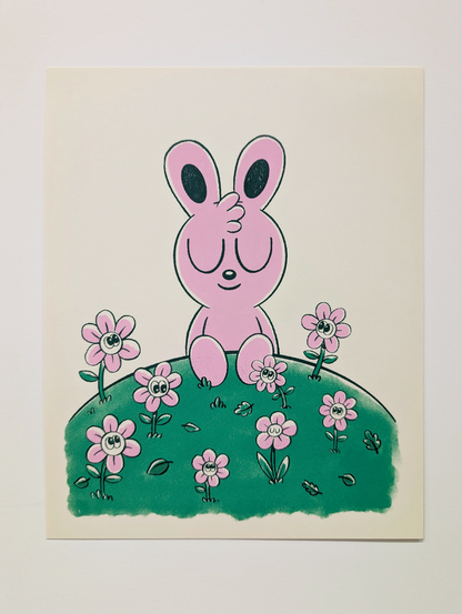 "Among the Flowers" Art Print by Blake Jones