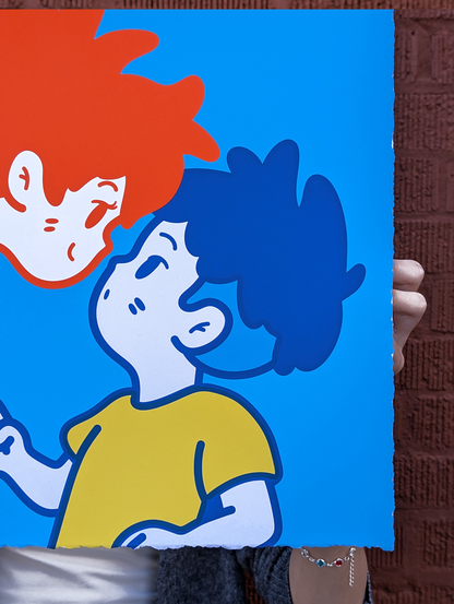 "Up We Go" Print Edition by Raki