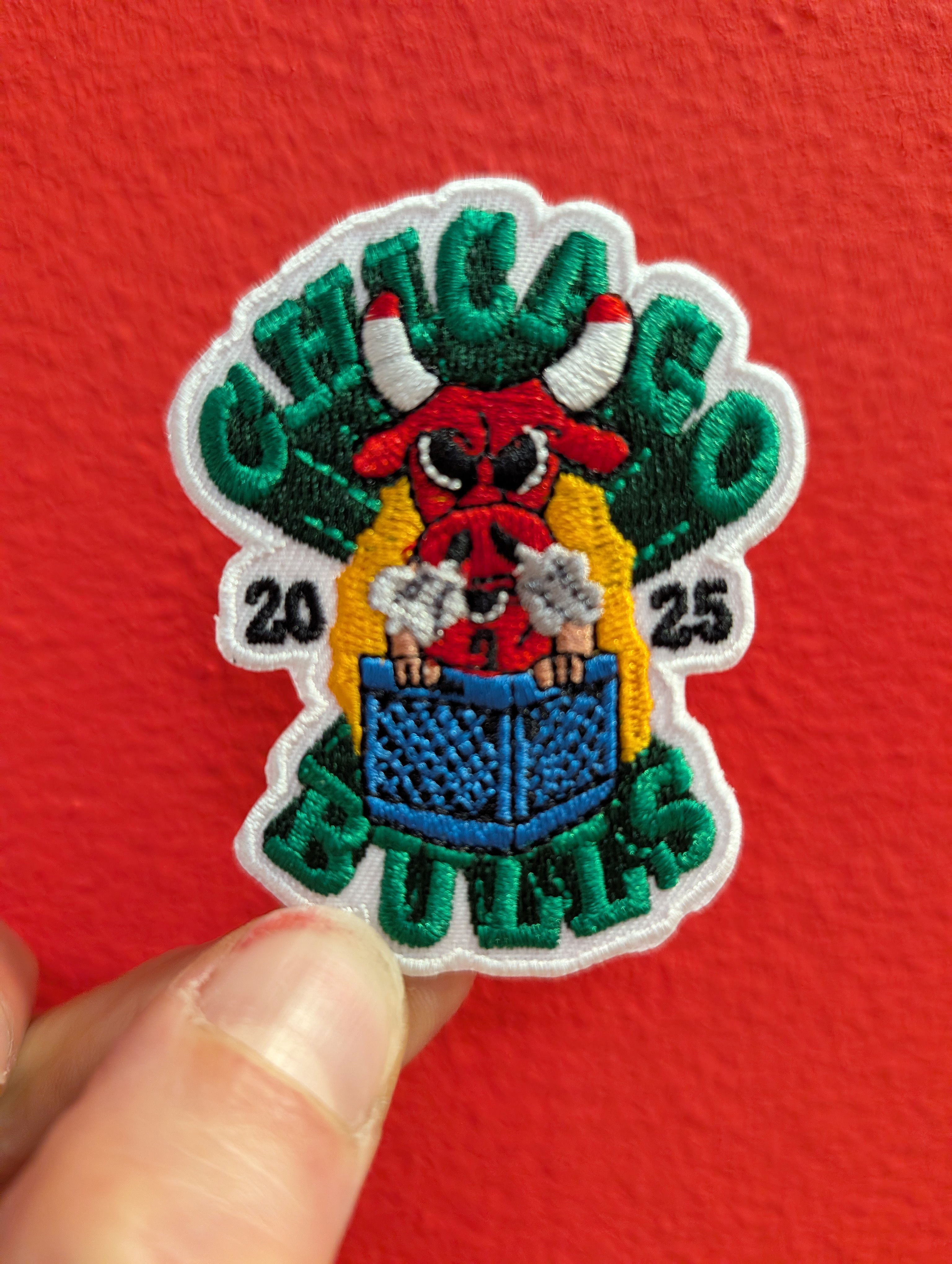 "Milkcrate Hoops Patch" By Clue