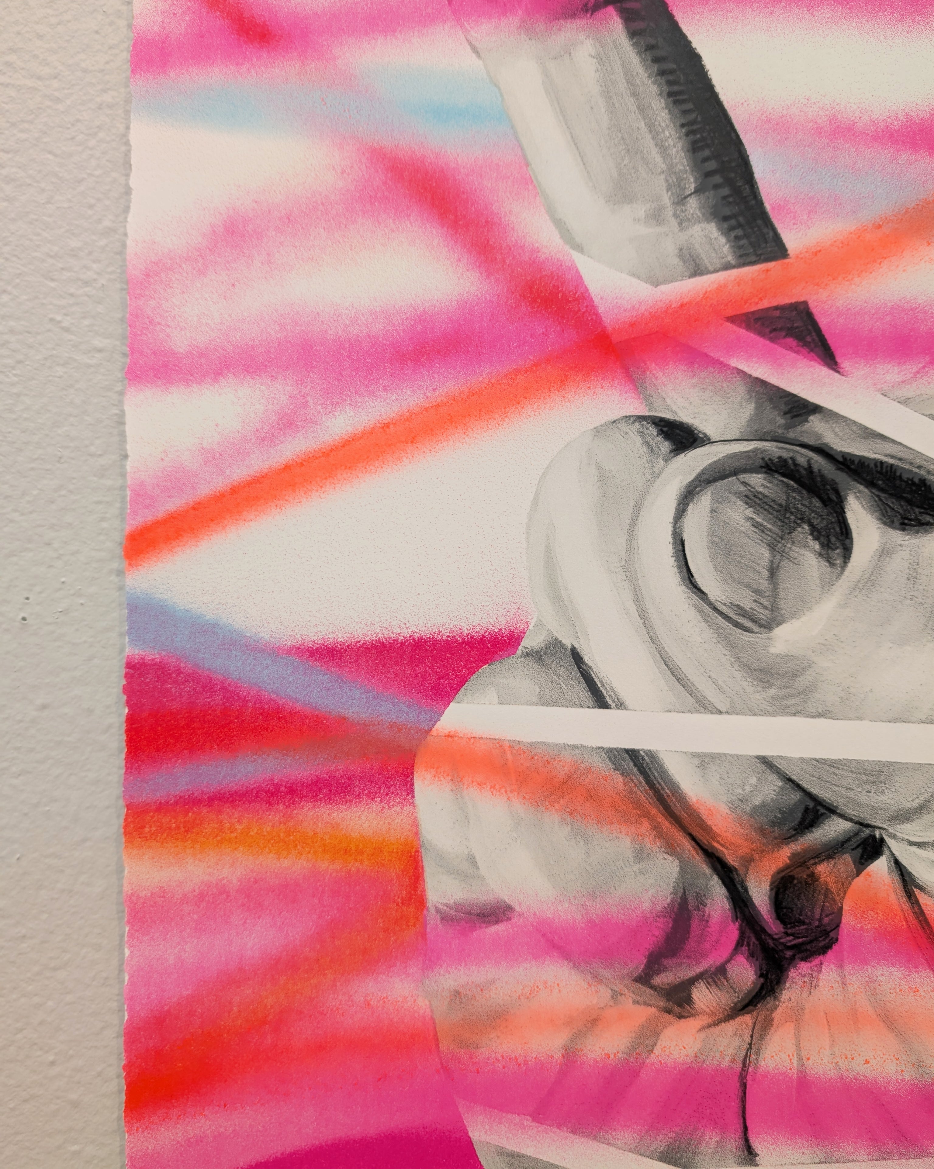 "PEACE OUT" (hand embellished 1) by Jeff Zimmermann