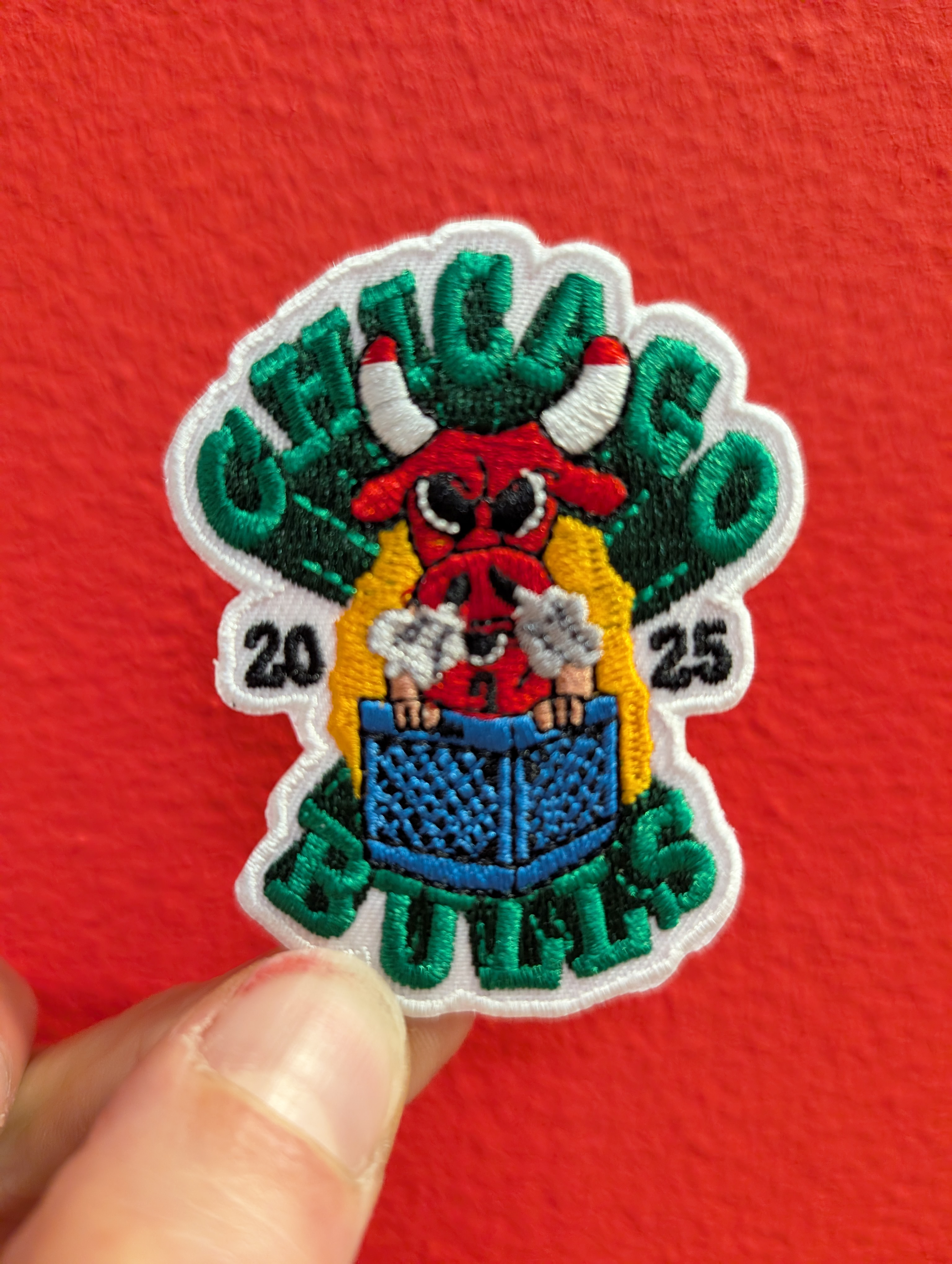 "Milkcrate Hoops Patch" By Clue