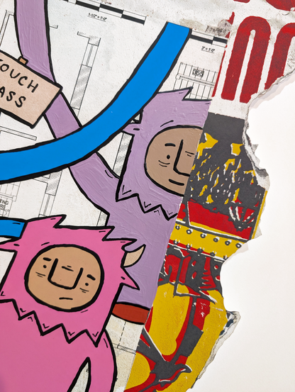 "Outside" by Penny Pinch (Hand Embellished 5)