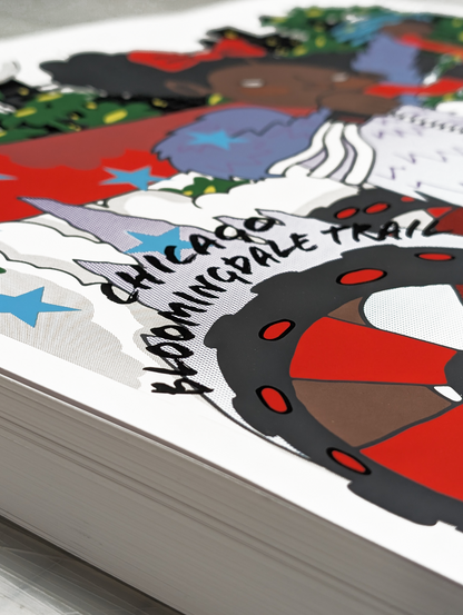 "Big Wheel Hero" Bloomingdale Trail Print by Delisha