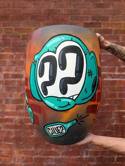 Clue Hand Embellished Planter Pot