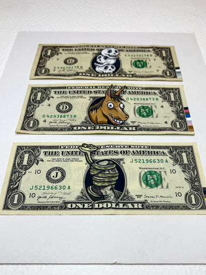 “Untitled (3 dollars)” by Steve Seeley