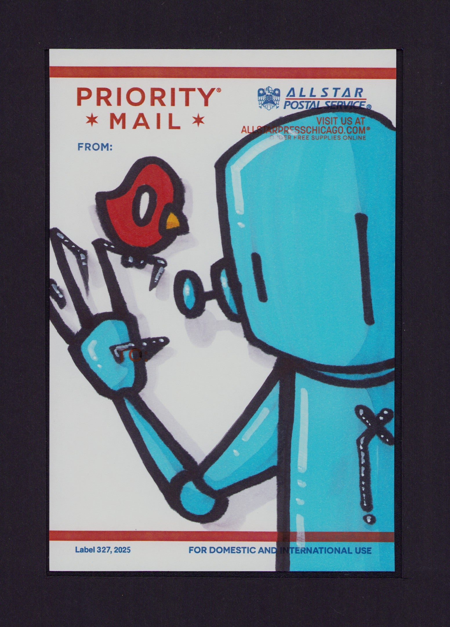 "blue bot, red bird" by Chris RWK