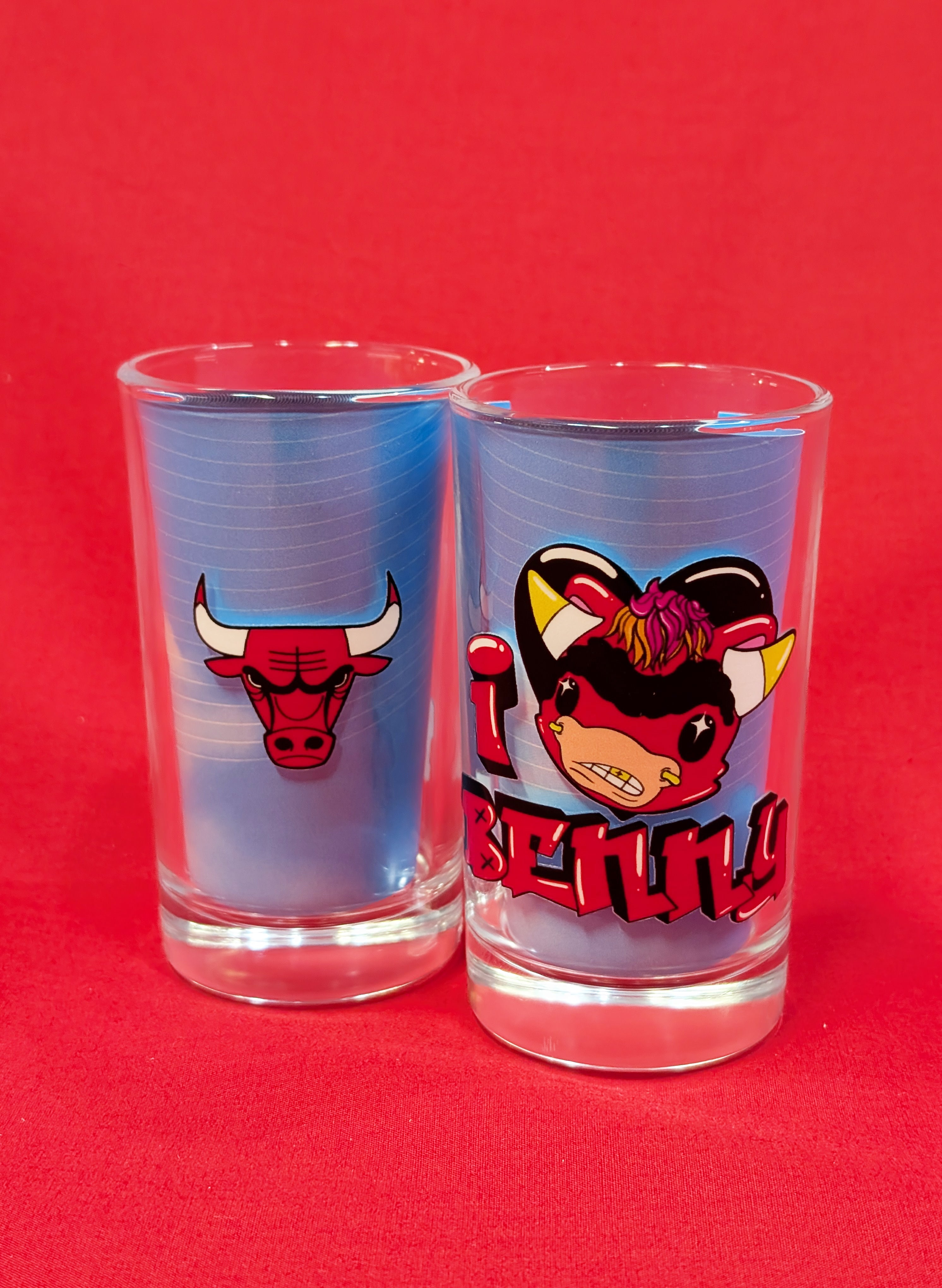 Bulls Glass Set of 2