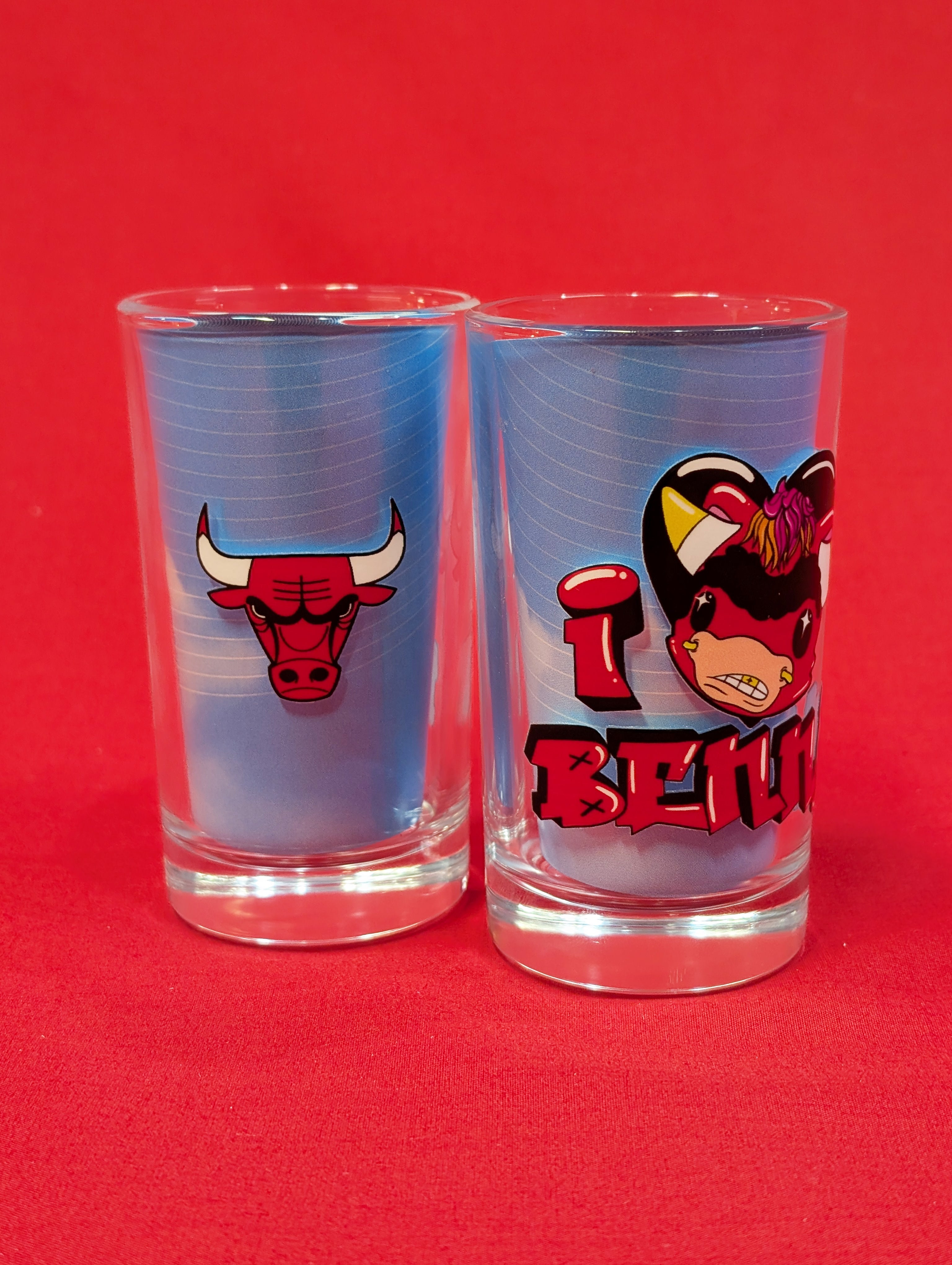 Bulls Glass Set of 2