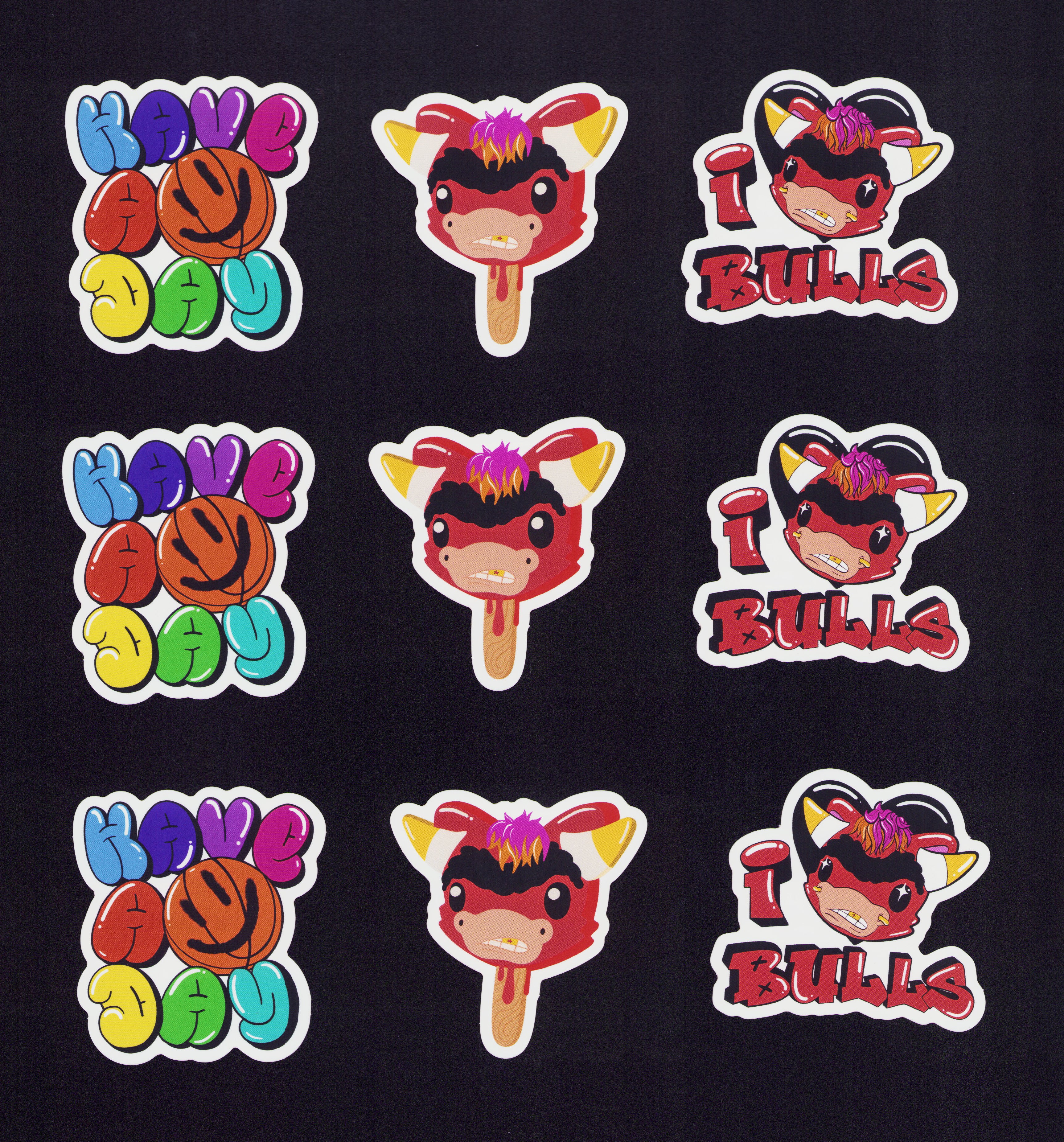 Bulls Sticker Pack by Elloo