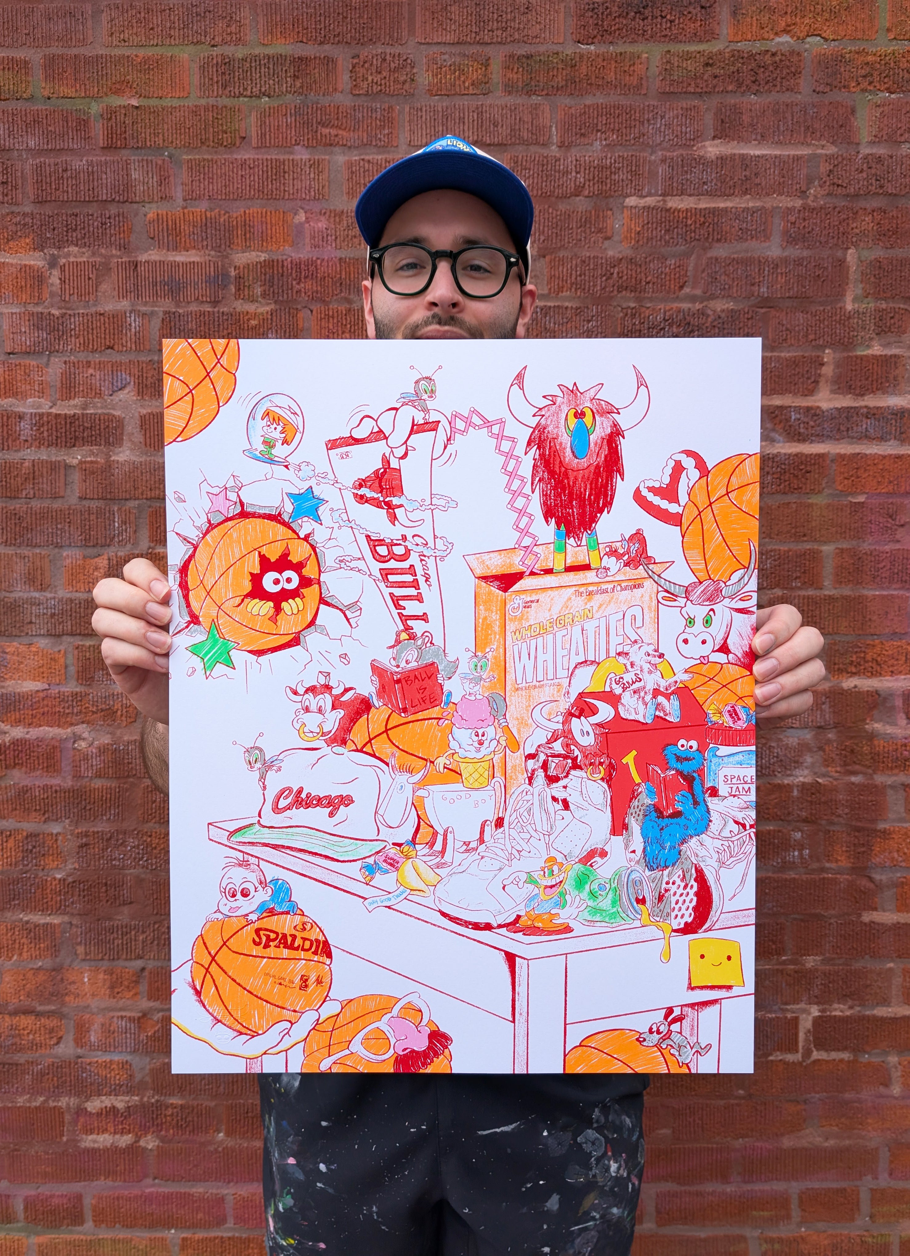 "Cartoon Dynasty: The Bulls Still Life" by Griffin Goodman