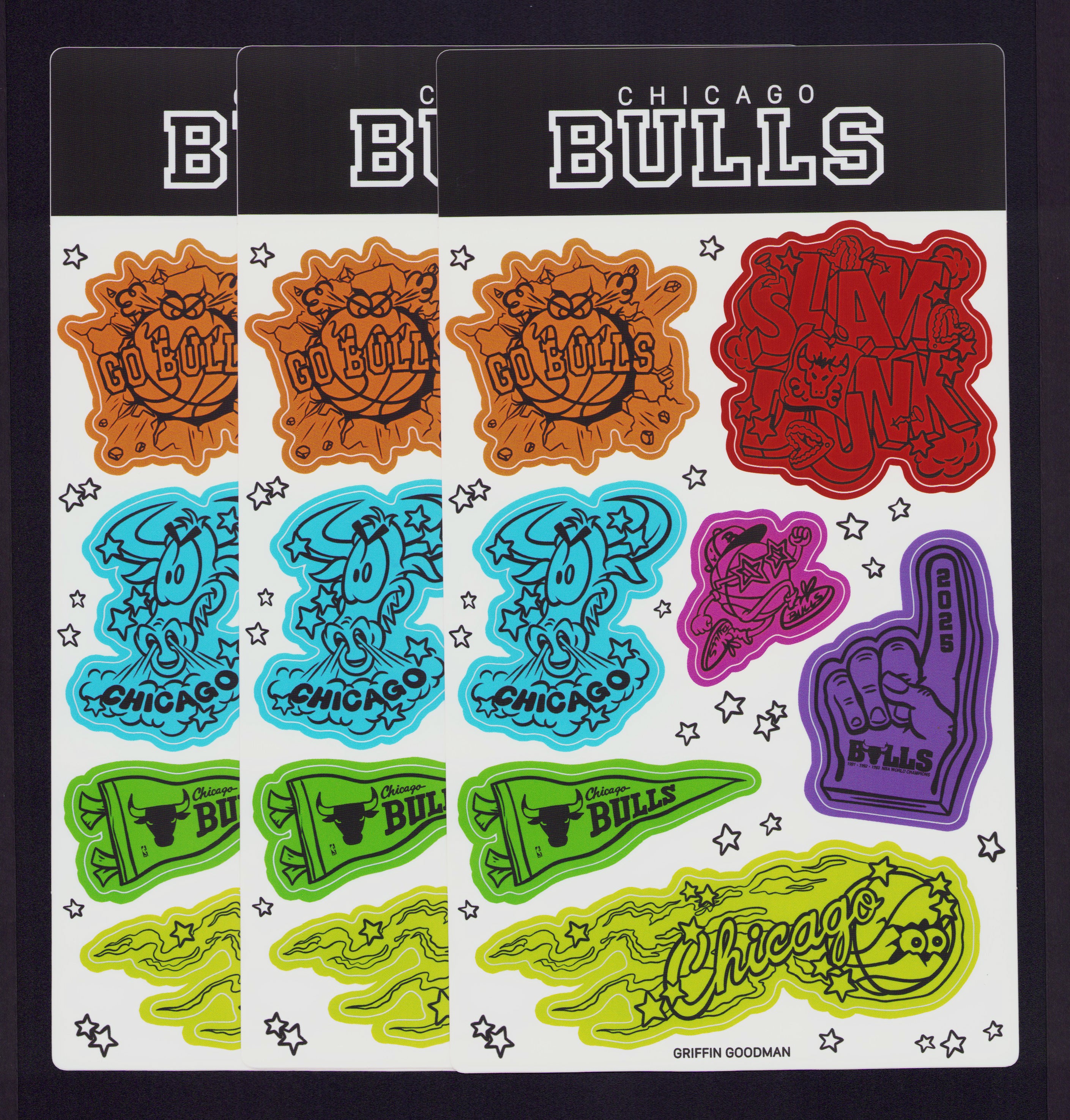 Bulls Sticker Sheet