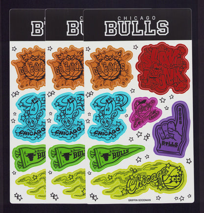 Bulls Sticker Sheet