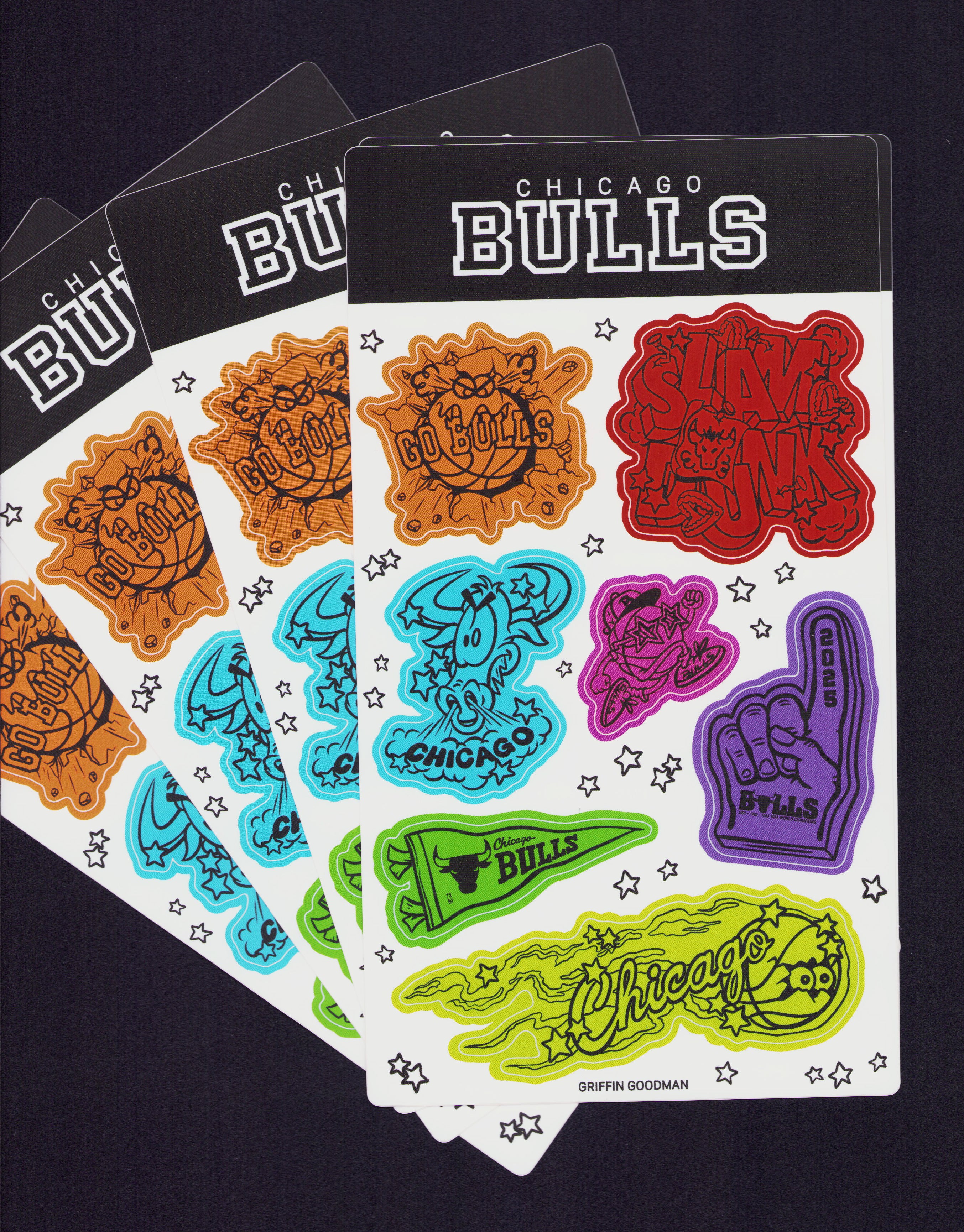 Bulls Sticker Sheet
