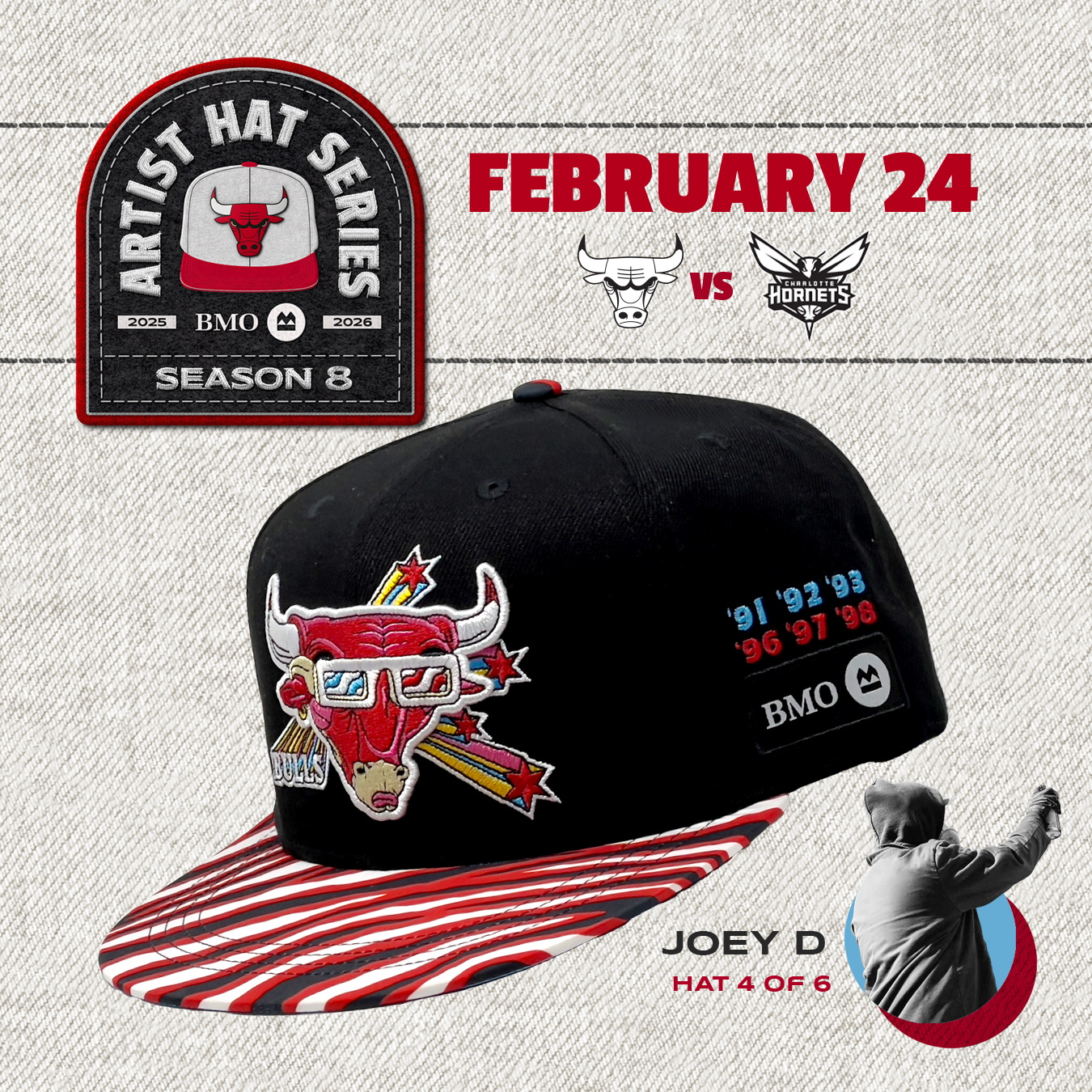 BMO Artist Hat Series - Joey D (RELEASE FEBRUARY 24, 2026)
