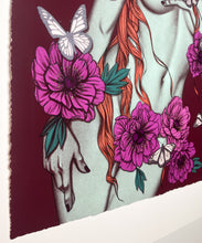 Load image into Gallery viewer, &quot;Pinned Like Butterflies (Beneath The Glass)&quot; Variant by Jenny Frison
