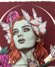 Load image into Gallery viewer, &quot;Pinned Like Butterflies (Beneath The Glass)&quot; Variant by Jenny Frison
