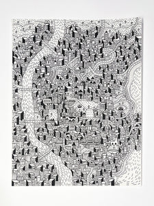 “Living City” Original by Nate Otto
