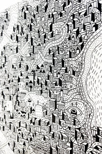 “Living City” Original by Nate Otto