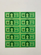 Load image into Gallery viewer, &quot;Hand Embellished Sheet of Bills&quot; by E.LEE
