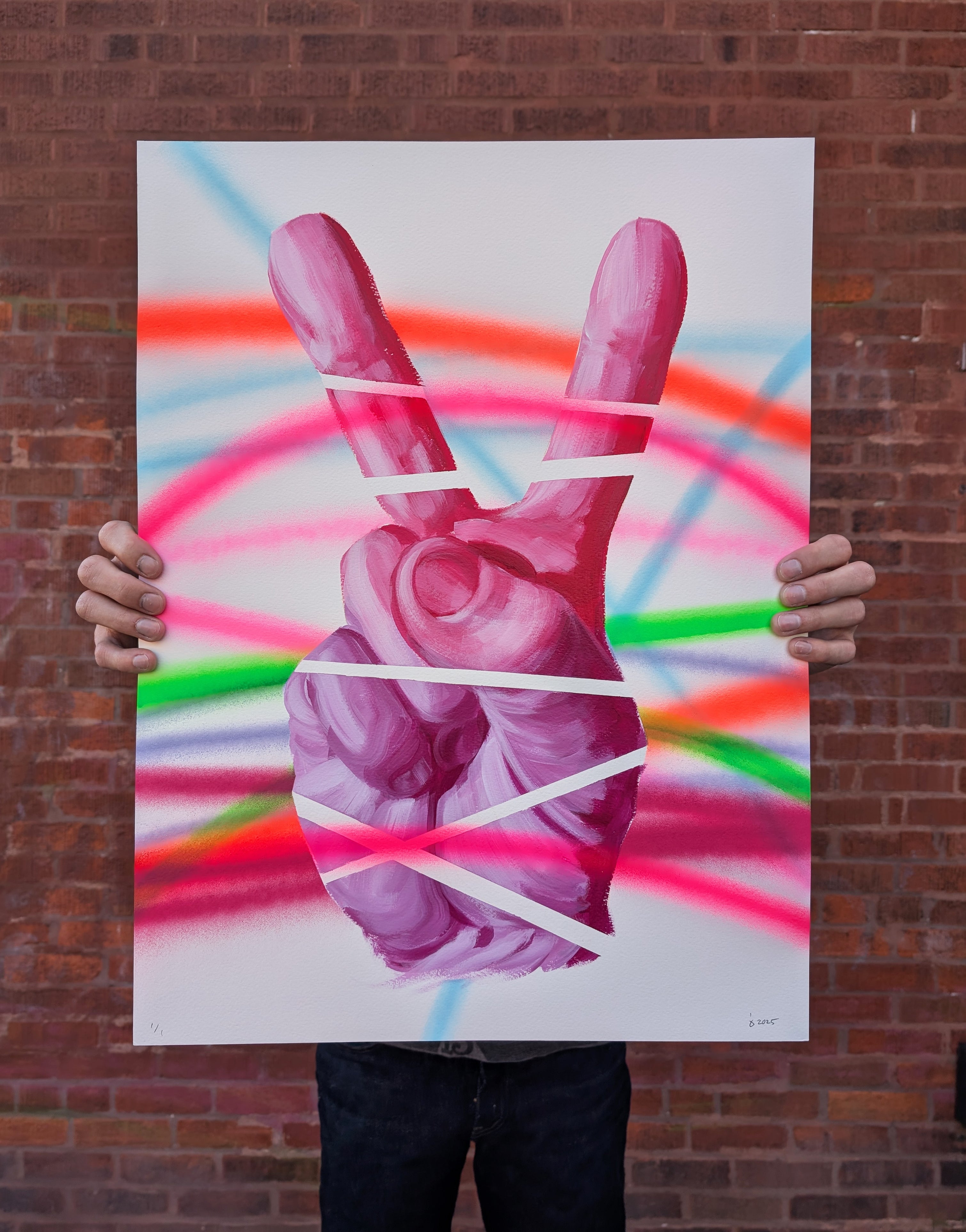 "PEACE OUT" (Original 1) by Jeff Zimmermann