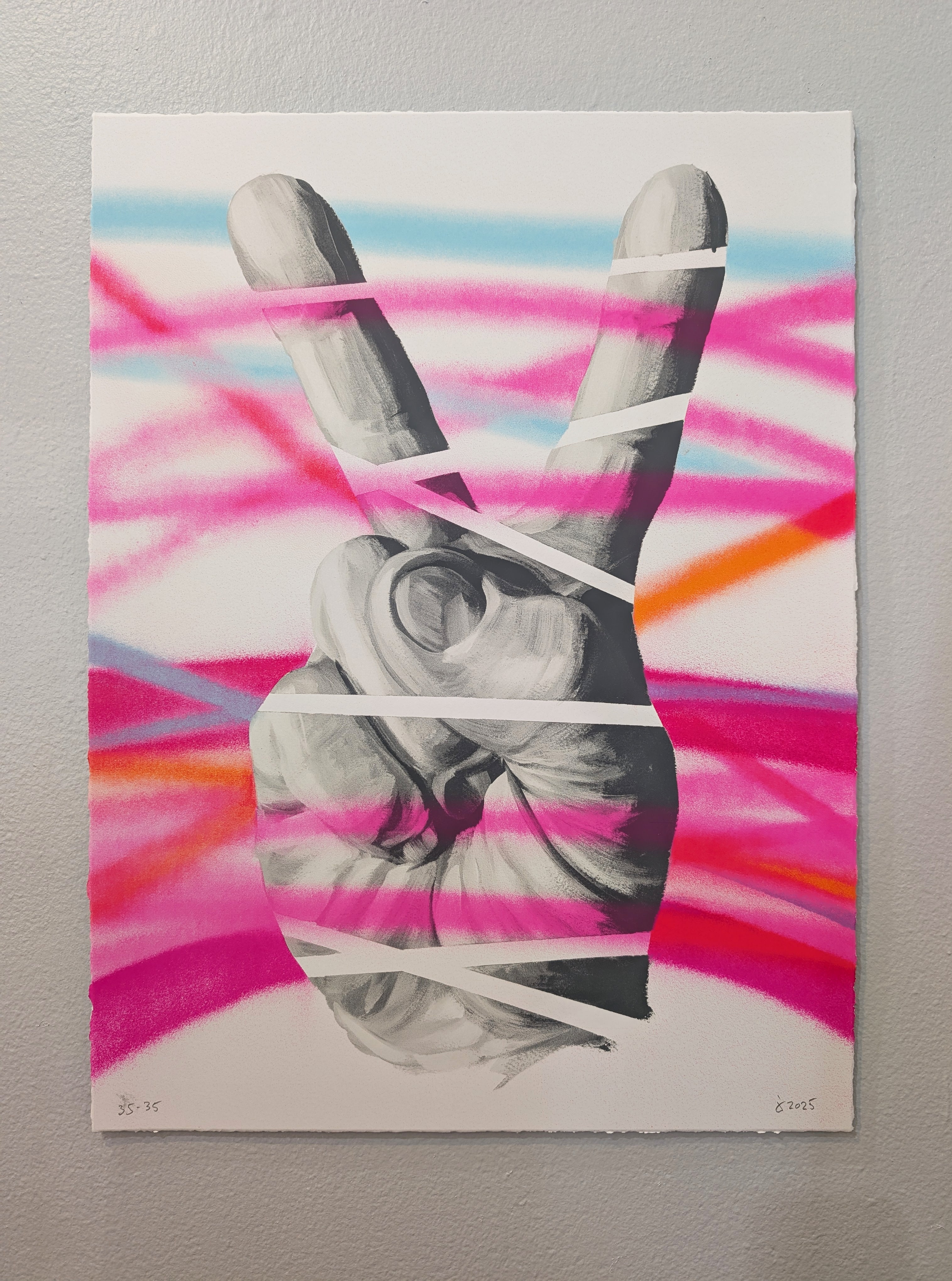 "PEACE OUT" (Screen Print) by Jeff Zimmermann