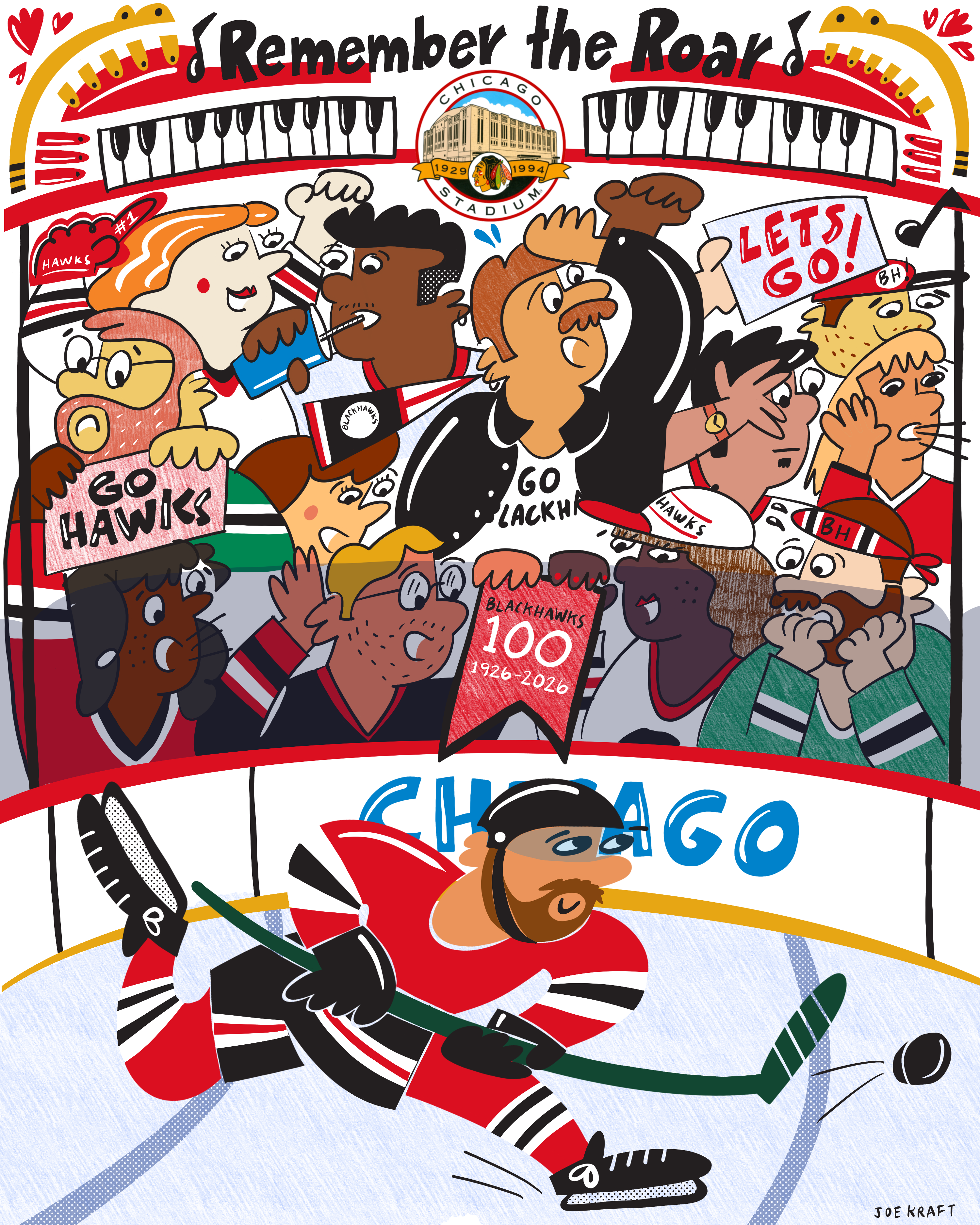 Black Hawks Digital poster by Joe Kraft