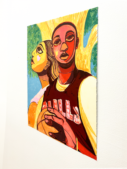 "Love and Basketball" Print Variant by Langston Allston