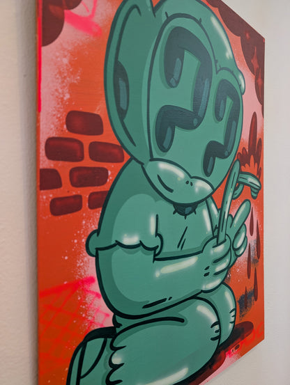 The Light That Kept Us Safe - Wood Panel (Dark Green)
